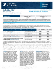 IndexMax ADV product rate sheet