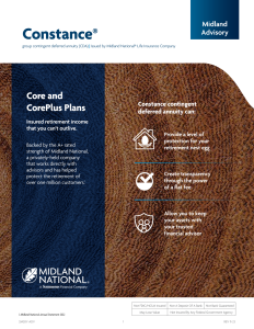 Constance Core and CorePlus plan brochure