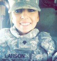  Courtney Larson seving in the South Dakota Guard and Reserve.