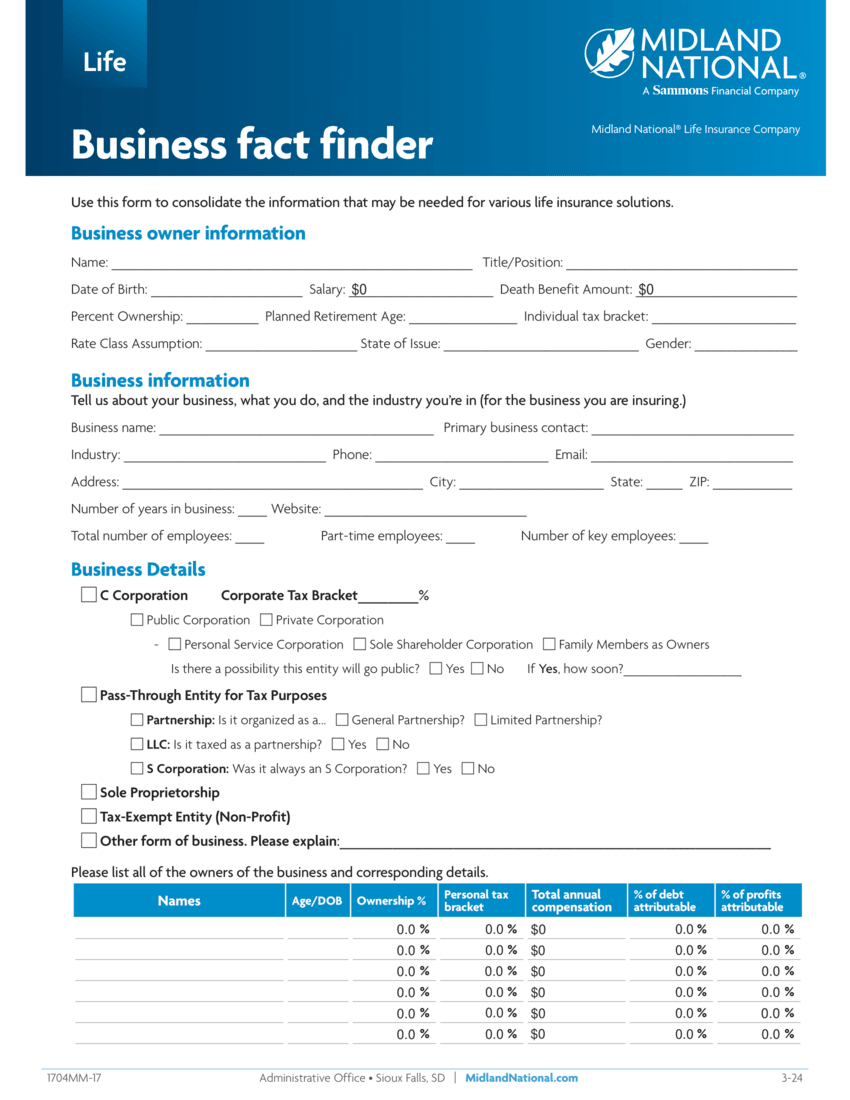Business Fact Finder