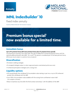 MNL IndexBuilder 10 premium bonus special flyer