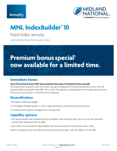 MNL IndexBuilder 10 premium bonus special flyer - OR