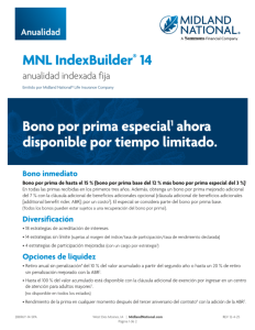 MNL IndexBuilder 14 premium bonus special details - Spanish