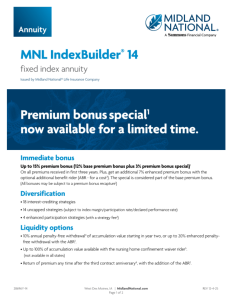 MNL IndexBuilder 14 premium bonus special flyer