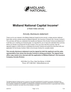 Capital Income disclosure