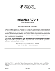 IndexMax ADV 5-year disclosure OR