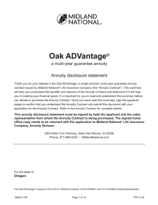 Oak ADVantage disclosure OR