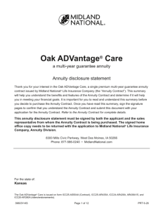 Oak ADVantage disclosure