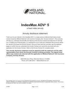 IndexMax ADV 5-year disclosure