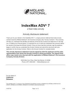 IndexMax ADV 7-year disclosure for CA/DE